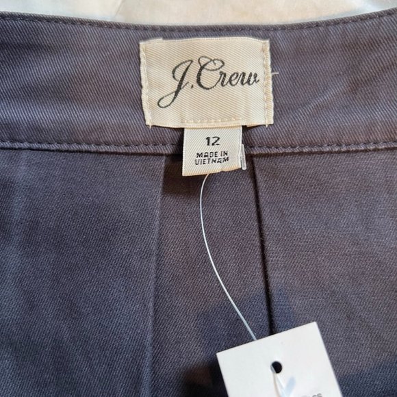 NWT Womens Size 12 J. Crew Pleated Navy Blue Mini Skirt - Picture 2 of 5